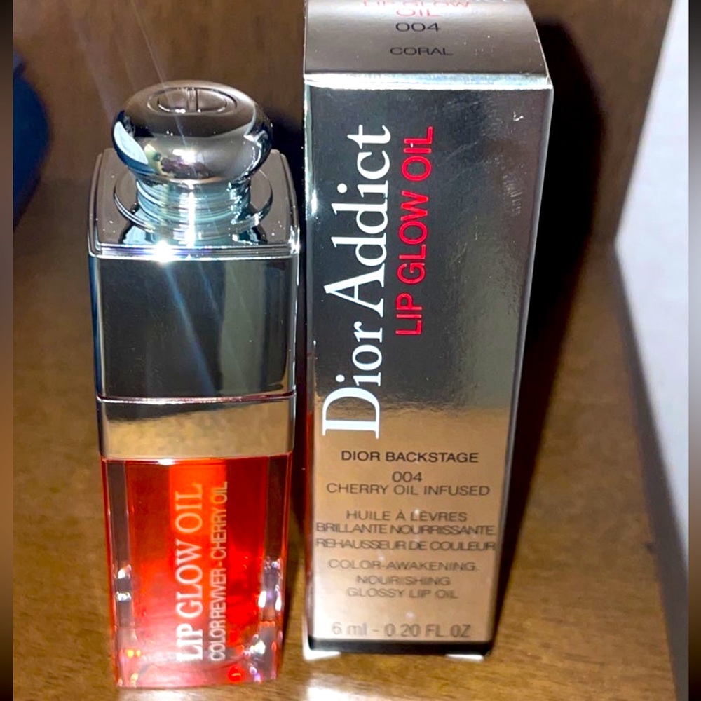 NIB DIOR LIP OIL : CORAL 004  - A Coral